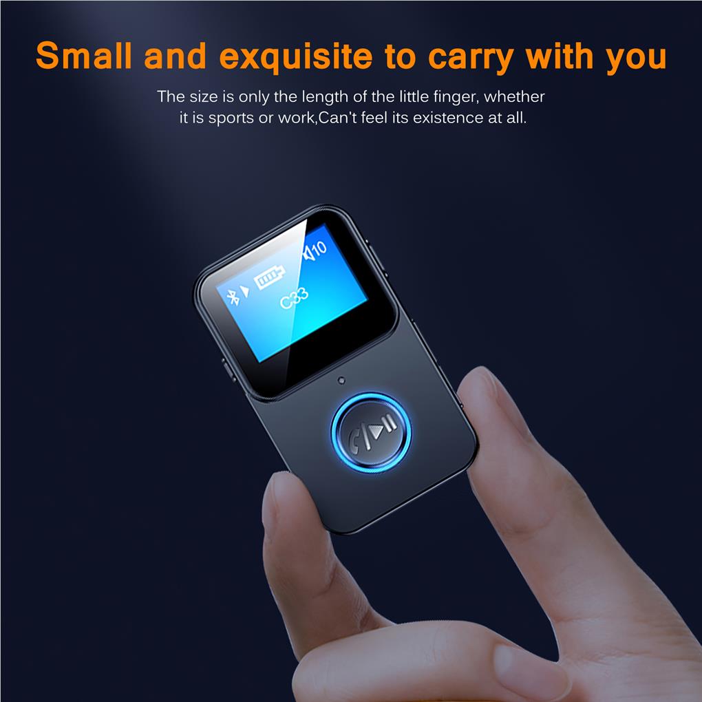 Audio Bluetooth-compatible Adapter with Backlight Screen Receiver Audio Signal Converter Audio Transmitter Music Speaker
Audio Bluetooth-compatible Adapter with Backlight Screen Receiver Audio Signal Converter Audio Transmitter Music Speaker