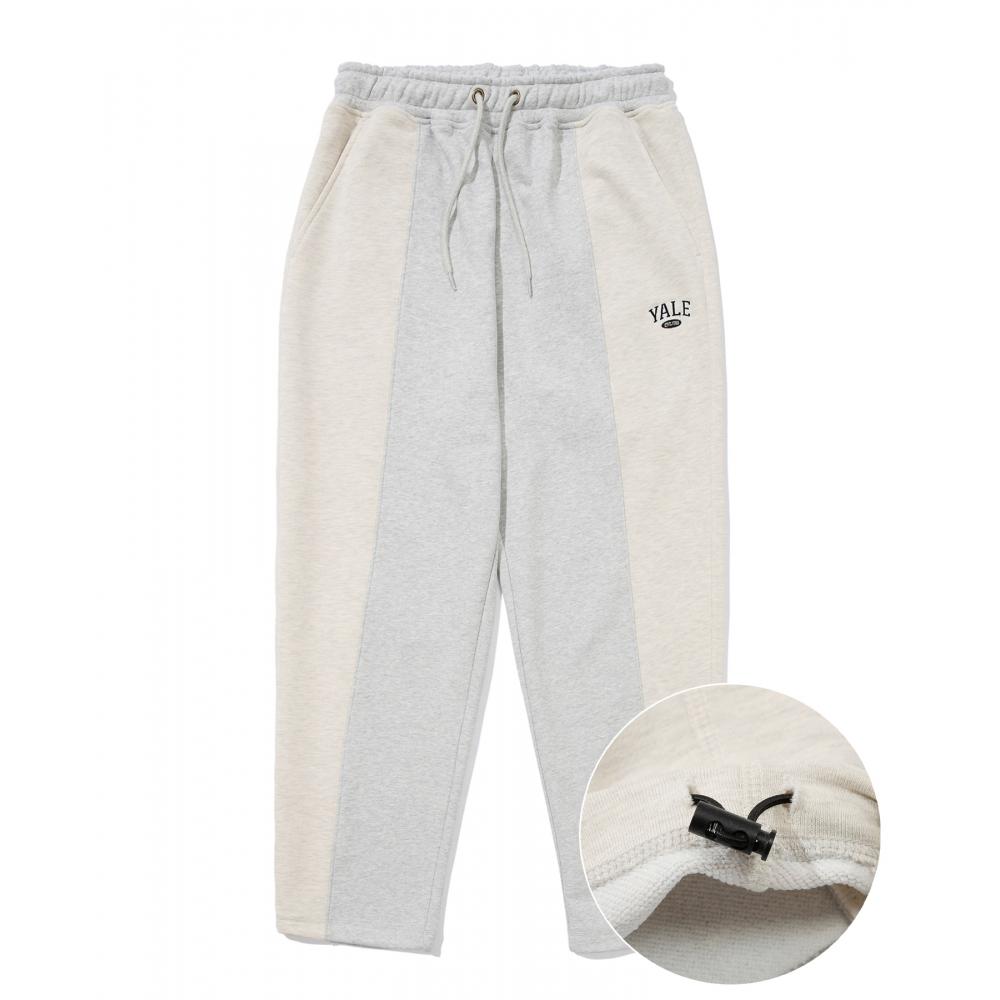 YALE WIDE FIT SMALL 2 TONE ARCH COLOR BLOCK SWEAT PANTS GRAY 
YALE WIDE FIT SMALL 2 TONE ARCH COLOR BLOCK SWEAT PANTS GRAY