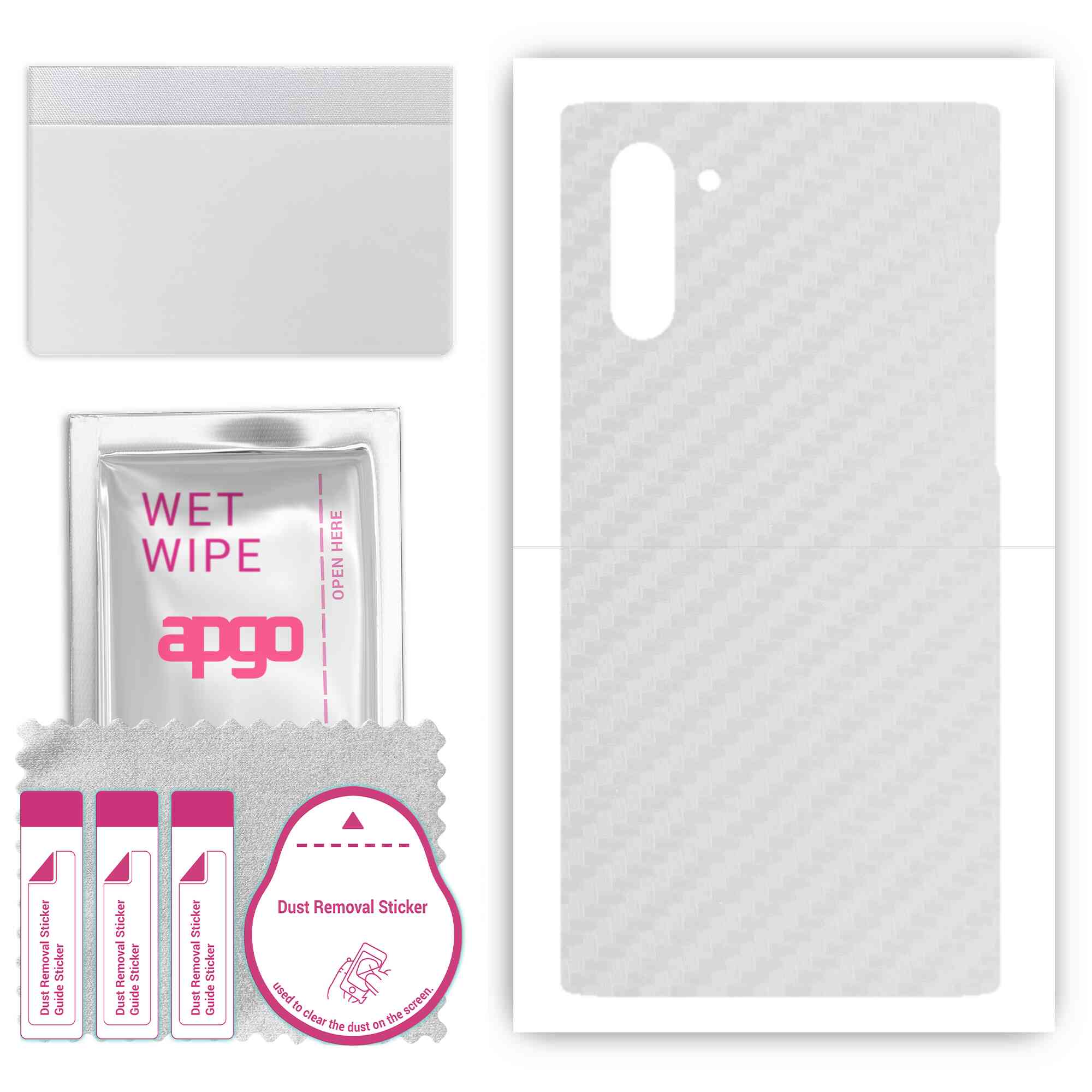 apgo Protective Skin Sticker for the back compatible with Samsung Galaxy Note 10, Wrap Film, Foil, Vinyl - Pattern Transparent Carbon
apgo Protective Skin Sticker for the back compatible with Samsung Galaxy Note 10, Wrap Film, Foil, Vinyl - Pattern Transparent Carbon