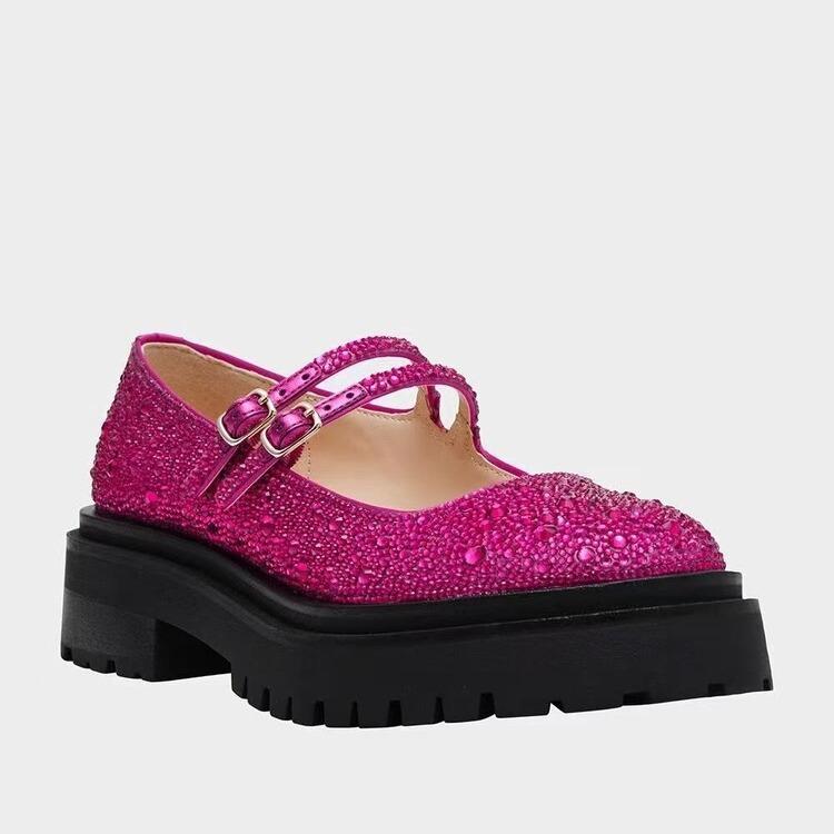 Summer Mary Jane Shoes for Foreign Trade Retro Matsuke Sole with Elevated Hot Diamonds and Shallow Mouth Single Shoes for Women 43
Summer Mary Jane Shoes for Foreign Trade Retro Matsuke Sole with Elevated Hot Diamonds and Shallow Mouth Single Shoes for Women 43