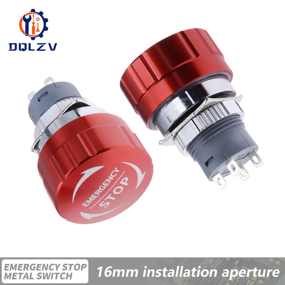 16/19/22mm Metal Aluminum Emergency Stop Switch Push Button Switch Latching NO NC 1NO 1NC Pin Terminal Red Mushroom Stop Button
16/19/22mm Metal Aluminum Emergency Stop Switch Push Button Switch Latching NO NC 1NO 1NC Pin Terminal Red Mushroom Stop Button