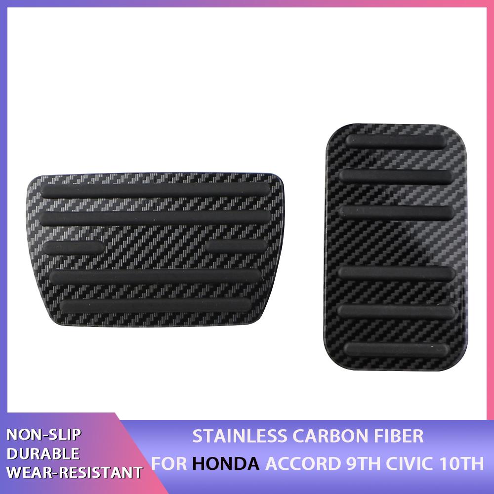 Carbon Fiber Pedal Cover Non-Slip Auto No Drilling Brake and Accelerator Pedal Covers for Honda Accord 9th Civic 10th 2017-2022
Carbon Fiber Pedal Cover Non-Slip Auto No Drilling Brake and Accelerator Pedal Covers for Honda Accord 9th Civic 10th 2017-2022