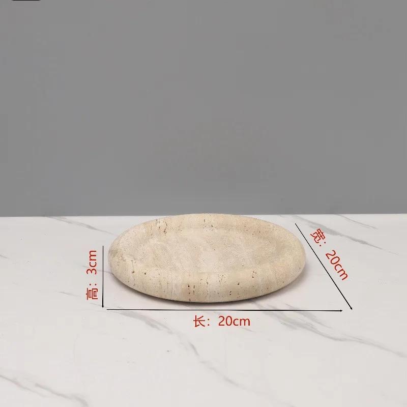 Travertine Service Tray, Bathroom Dressing Table, Natural Yellow Hole Stone Fruit Tray, Circular Jewelry Tray, Home Decoration
Travertine Service Tray, Bathroom Dressing Table, Natural Yellow Hole Stone Fruit Tray, Circular Jewelry Tray, Home Decoration