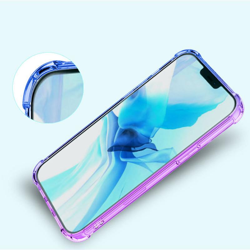 For iPhone 15 Four Corner Anti-drop Phone Case Gradient Color TPU Phone Back Cover Purple/Blue
For iPhone 15 Four Corner Anti-drop Phone Case Gradient Color TPU Phone Back Cover Purple/Blue