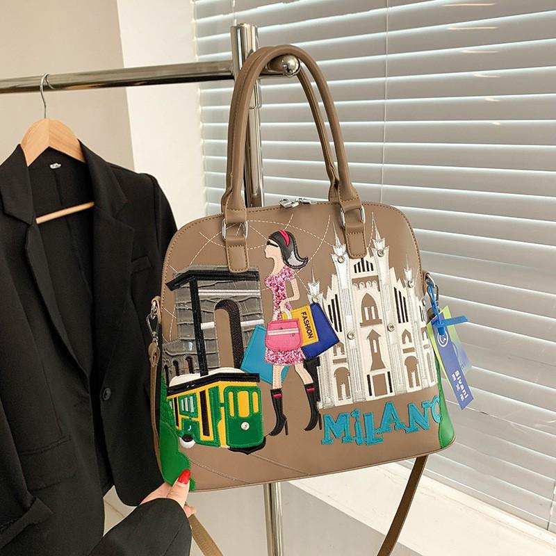 Retro Large-capacity Multi-purpose Bag Women s Embroidered Patch Single-shoulder Hand Shell Commuter Niche Design Backpack хакі
Retro Large-capacity Multi-purpose Bag Women s Embroidered Patch Single-shoulder Hand Shell Commuter Niche Design Backpack хакі