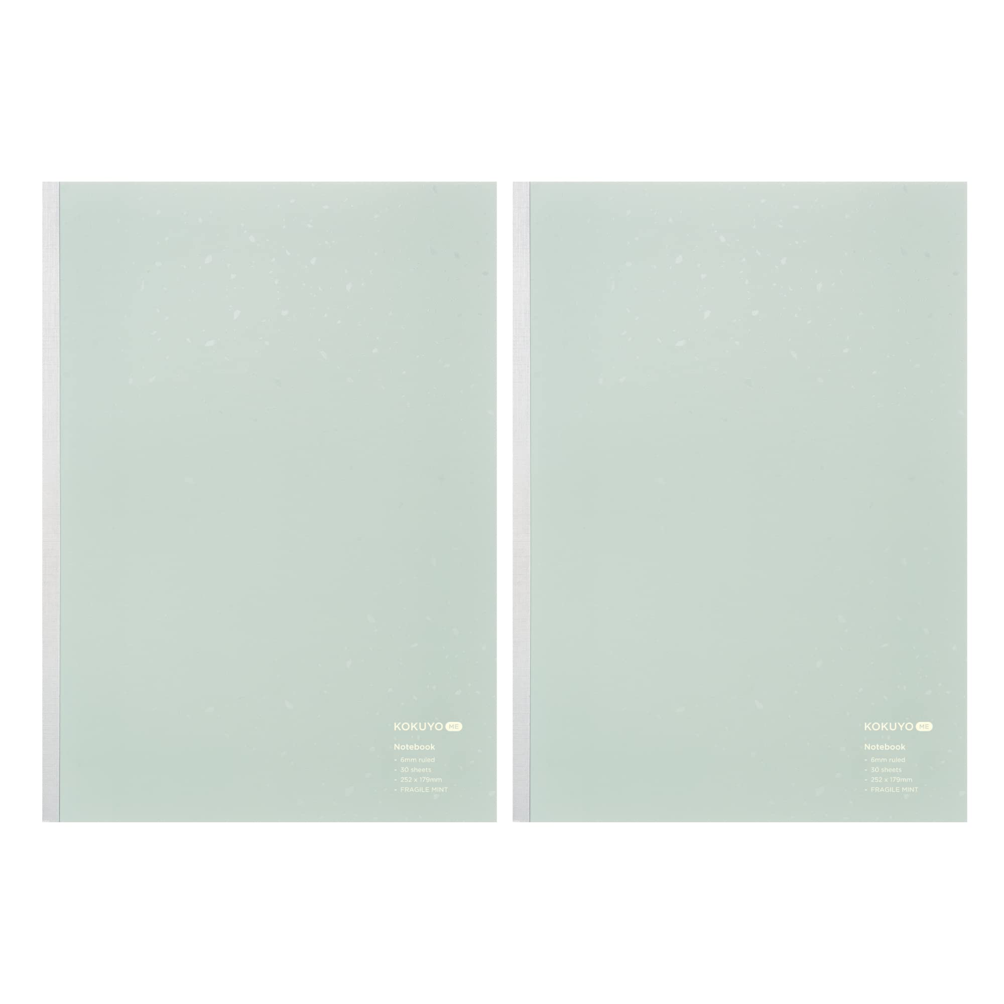 KOKUYO Note ME 30 листов Semi-B5 B-линовка 6 мм Fragile Mint набор из 2 книг KME-NB3BLGX2SET
KOKUYO Note ME 30 листов Semi-B5 B-линовка 6 мм Fragile Mint набор из 2 книг KME-NB3BLGX2SET