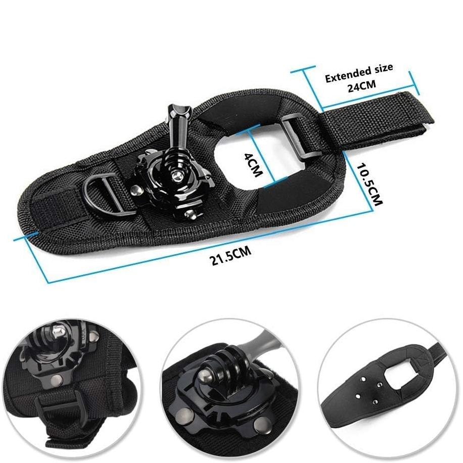 Wrist Strap 360° Rotation Glove Wristband Mount For GoPro Hero 13 12 11 10 9 8 7 6 5 DJI Osmo Action 5 Pro Camera Accessories
Wrist Strap 360° Rotation Glove Wristband Mount For GoPro Hero 13 12 11 10 9 8 7 6 5 DJI Osmo Action 5 Pro Camera Accessories
