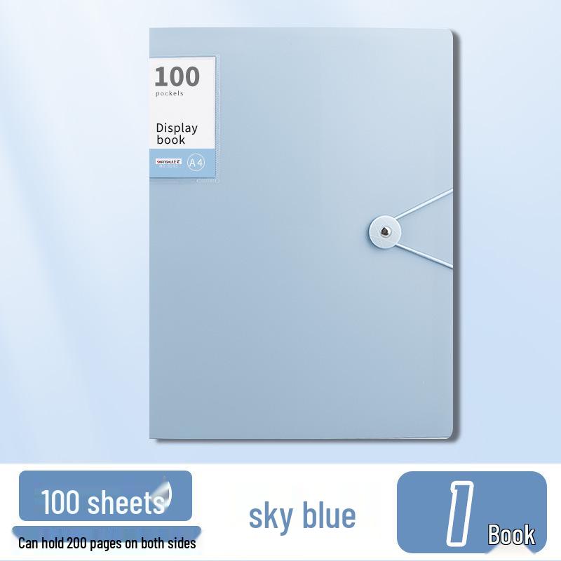 A4 Large Capacity Morandi Binder Folder with Buckle and Clip for Office Paper Storage 20 pages
A4 Large Capacity Morandi Binder Folder with Buckle and Clip for Office Paper Storage 20 pages