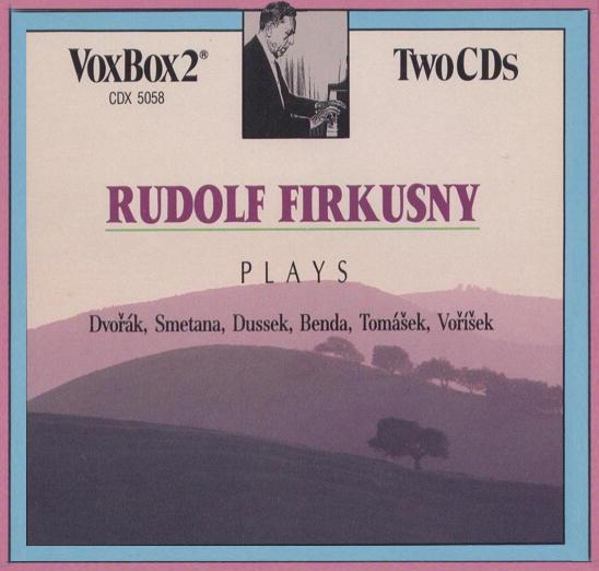 CD RUDOLF FIRKUŠNÝ - Plays Dvorak, Smetana, Dussek, Bend CDX5058 VoxBox 1992 US Classical Used
CD RUDOLF FIRKUŠNÝ - Plays Dvorak, Smetana, Dussek, Bend CDX5058 VoxBox 1992 US Classical Used