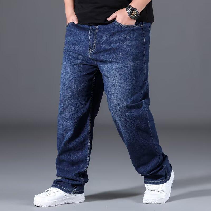 Loose Straight Leg Men s Jeans plus Size Denim Pants Autumn Style Big Size Youth Fashion Basic Model Long Trousers 32 темно-синий
Loose Straight Leg Men s Jeans plus Size Denim Pants Autumn Style Big Size Youth Fashion Basic Model Long Trousers 32 темно-синий