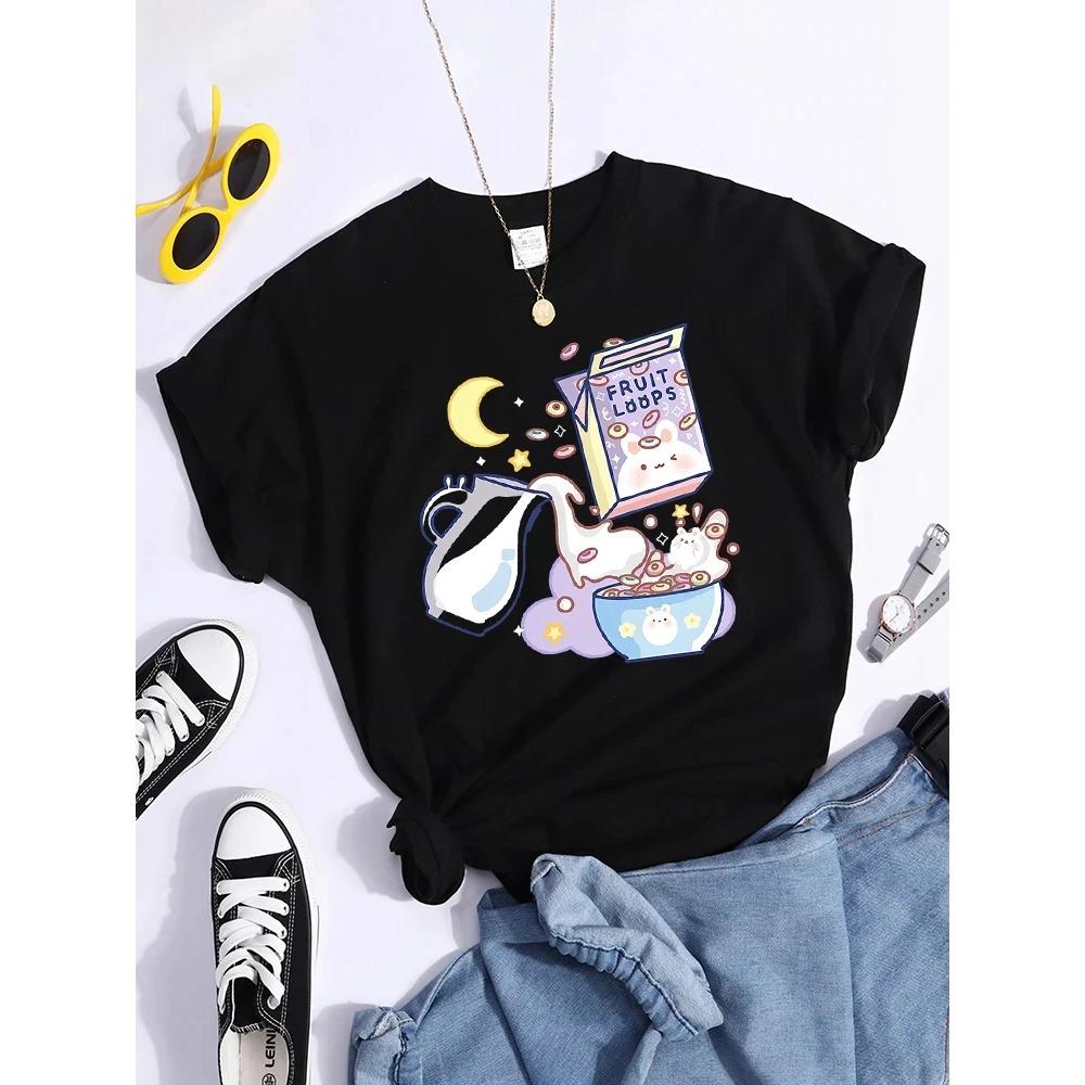 Niche Comfortable Shirt Niche Women Tshirts Vital Breakfast Fruit White Milk Harajuku T-Shirt Aesthetic Clothes Plus Size Tees M
Niche Comfortable Shirt Niche Women Tshirts Vital Breakfast Fruit White Milk Harajuku T-Shirt Aesthetic Clothes Plus Size Tees M