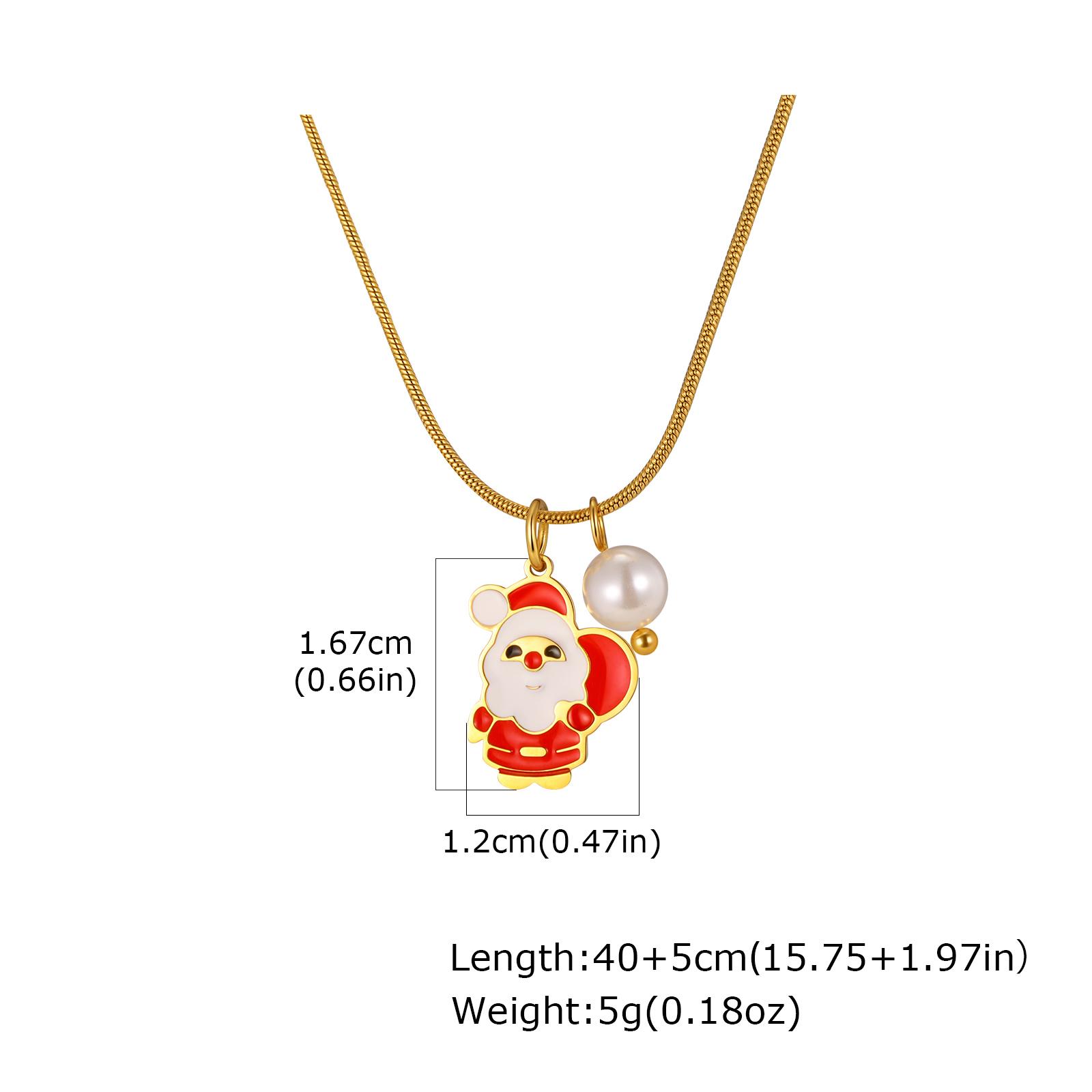 New Christmas Series Jewelry Stainless Steel Christmas Wreath Tree Santa Claus Pendant Round Snake Chain Necklace for Women Girl
New Christmas Series Jewelry Stainless Steel Christmas Wreath Tree Santa Claus Pendant Round Snake Chain Necklace for Women Girl