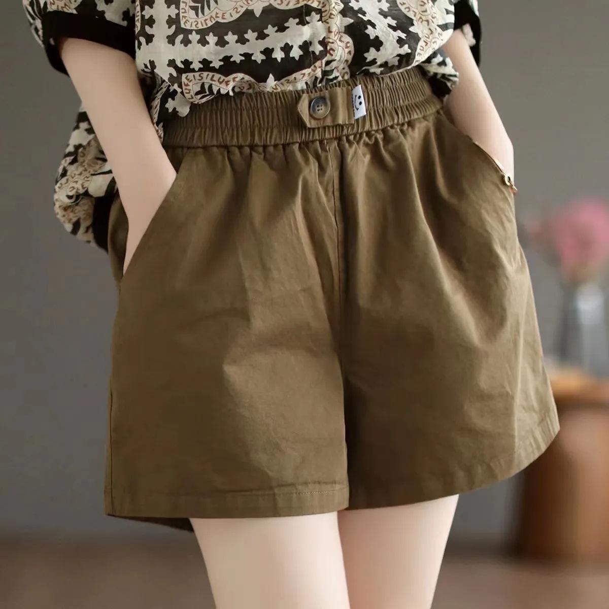 Pure Cotton Short Casual Pants for Women New Loose and Slim Wide-leg Pants Fat Mm Summer Thin Style Elastic Waist Shorts 4XL
Pure Cotton Short Casual Pants for Women New Loose and Slim Wide-leg Pants Fat Mm Summer Thin Style Elastic Waist Shorts 4XL