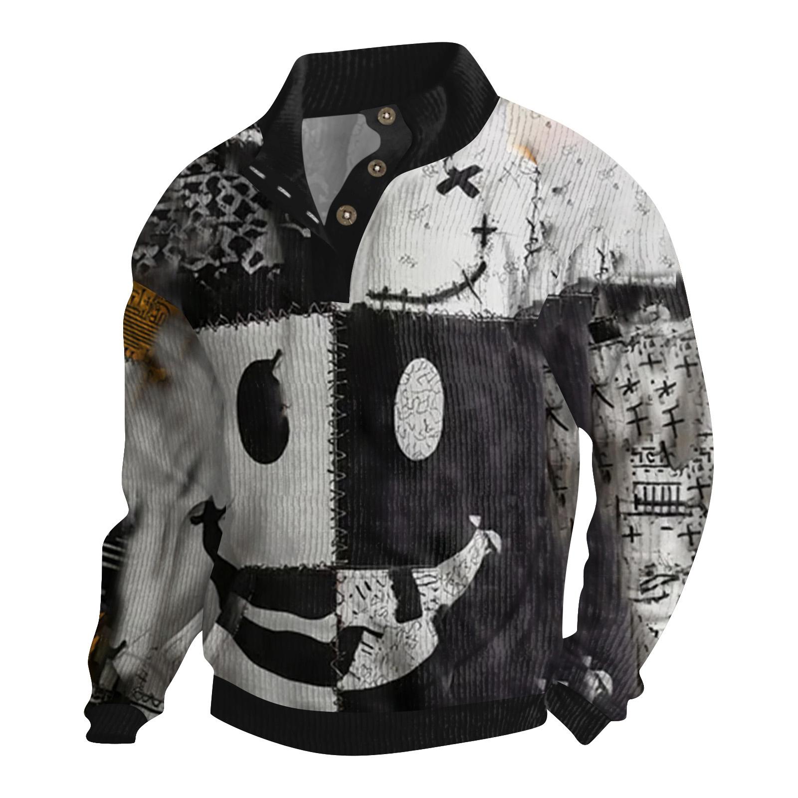 Мужская вельветовая рубашка на пуговицах с принтом на Хэллоуин XL белый
Мужская вельветовая рубашка на пуговицах с принтом на Хэллоуин XL белый