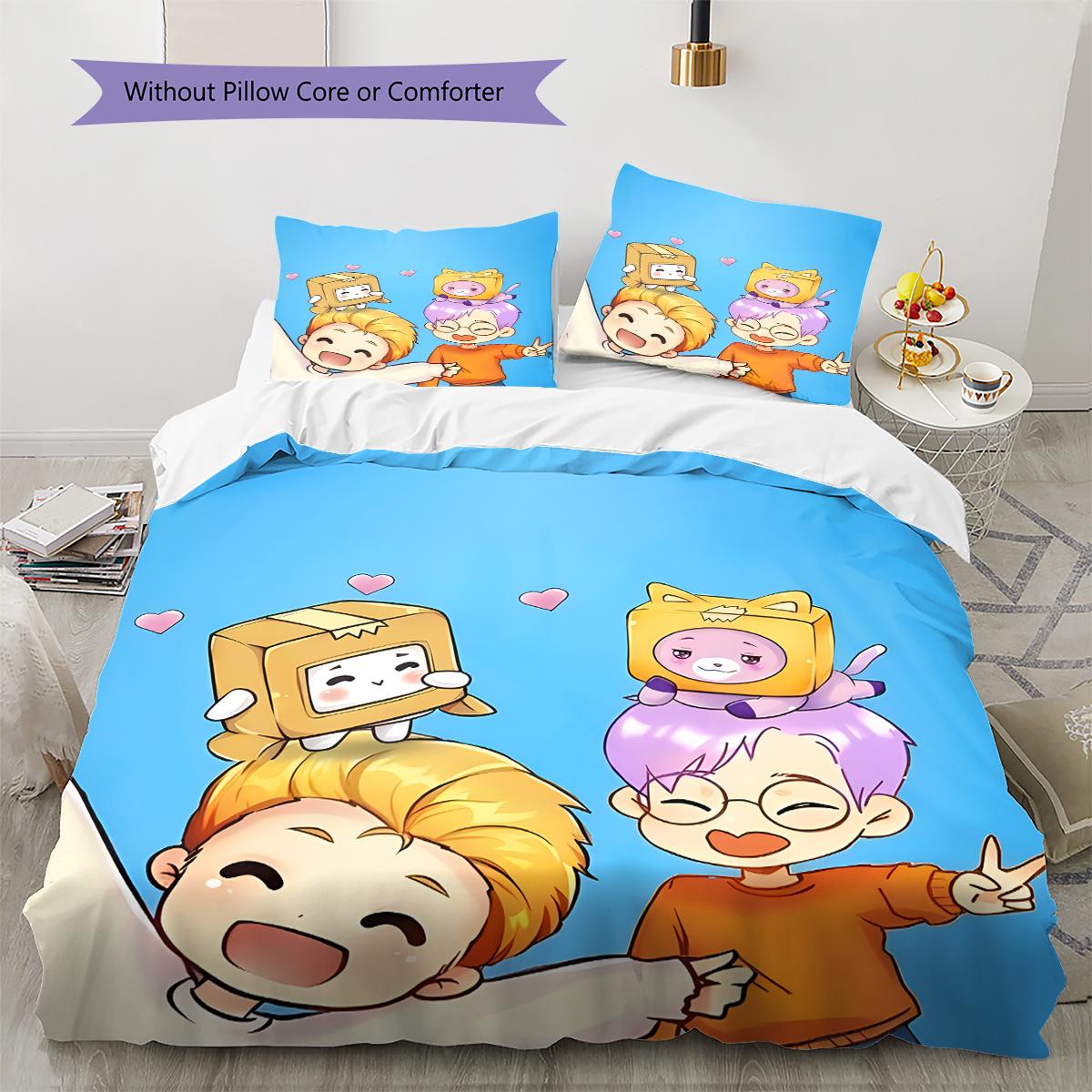 Boxy and Foxy Pattern Bedding Quilt Set Quilt Cover Pillowcase Home Decoration Gift (1 * duvet cover + 2 * pillowcase, without core) 135x200cm
Boxy and Foxy Pattern Bedding Quilt Set Quilt Cover Pillowcase Home Decoration Gift (1 * duvet cover + 2 * pillowcase, without core) 135x200cm