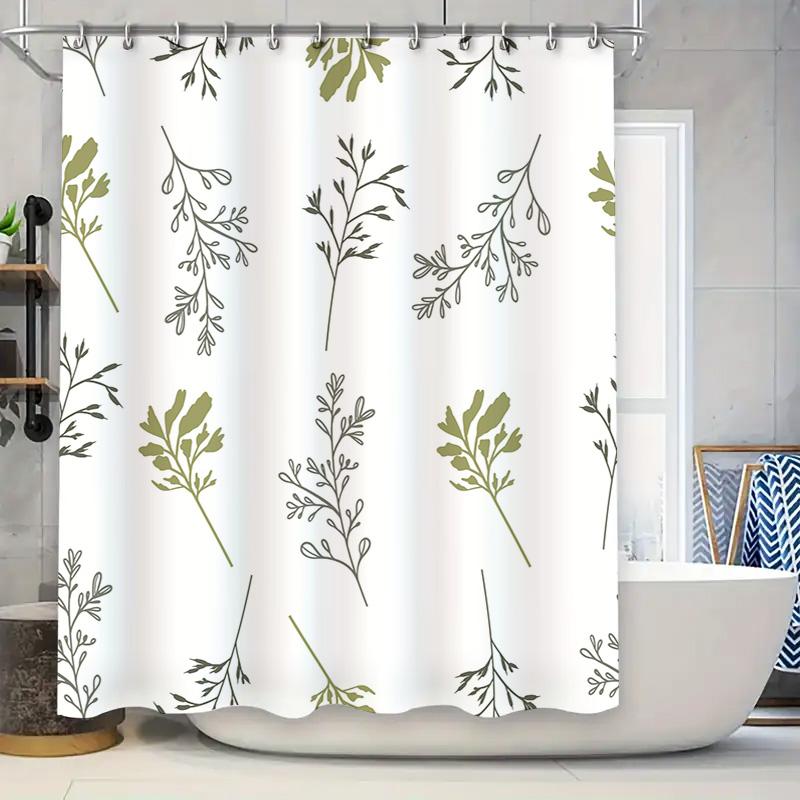 White Greenery Bath Shower Curtain Waterproof Decorative Polyester Fabric 3D Printed Customizable Home Decor Bathroom Decor Wind W60H190(CM)-1 Pcs
White Greenery Bath Shower Curtain Waterproof Decorative Polyester Fabric 3D Printed Customizable Home Decor Bathroom Decor Wind W60H190(CM)-1 Pcs