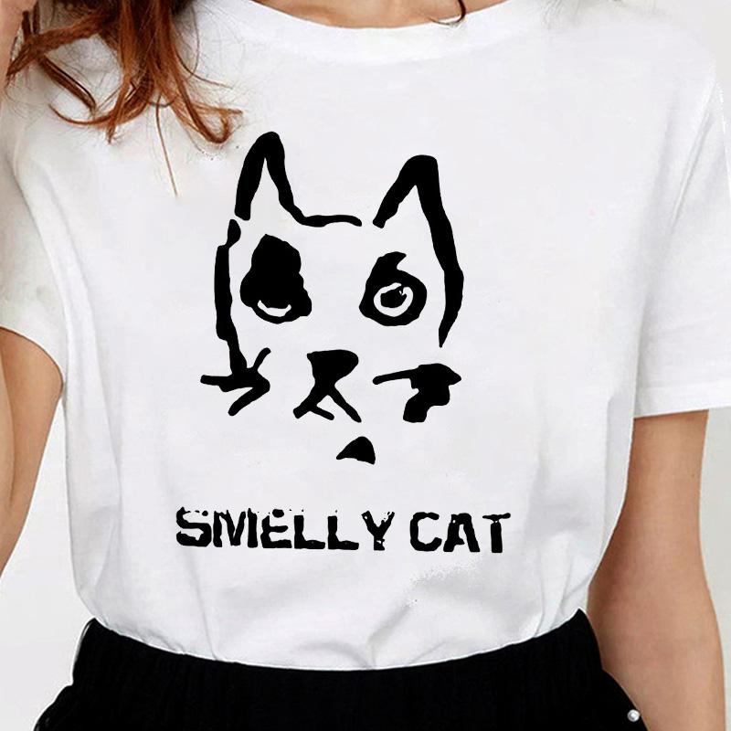 Cat Women T Shirt New Funny Kawaii Ulzzang Tshirt Korean Style Female Gothic Graphic Casual Top Tee Aesthetic T-Shirt Female S білий
Cat Women T Shirt New Funny Kawaii Ulzzang Tshirt Korean Style Female Gothic Graphic Casual Top Tee Aesthetic T-Shirt Female S білий
