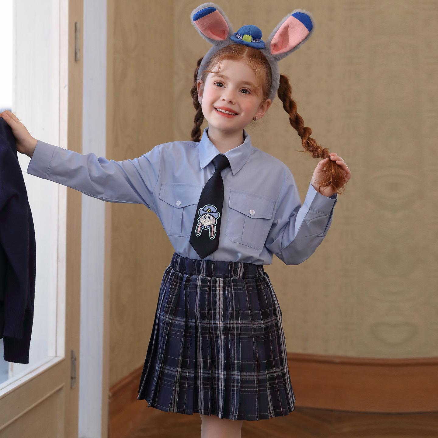 Girls Kindergarten Academy Style JK Three-Piece Set: Shirt, Knitted Cardigan, & Dress for Spring/Autumn Performance. 150 cm
Girls Kindergarten Academy Style JK Three-Piece Set: Shirt, Knitted Cardigan, & Dress for Spring/Autumn Performance. 150 cm