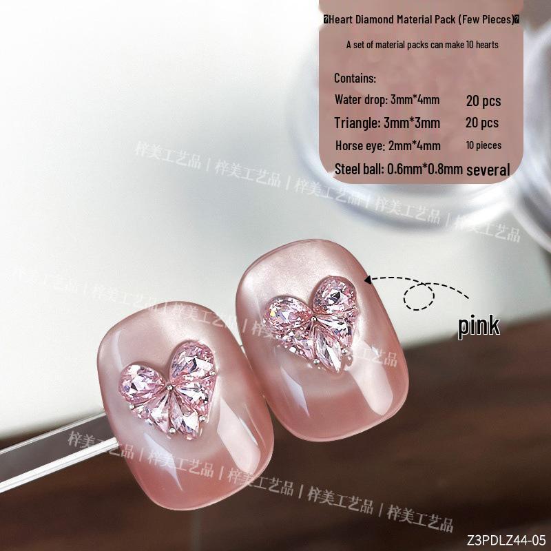 Набор для нейл-арта «Сердце и бабочка» из циркона - Высококачественные 5A штабелированные бриллиантовые украшения, модель 2025 года.
Набор для нейл-арта «Сердце и бабочка» из циркона - Высококачественные 5A штабелированные бриллиантовые украшения, модель 2025 года.