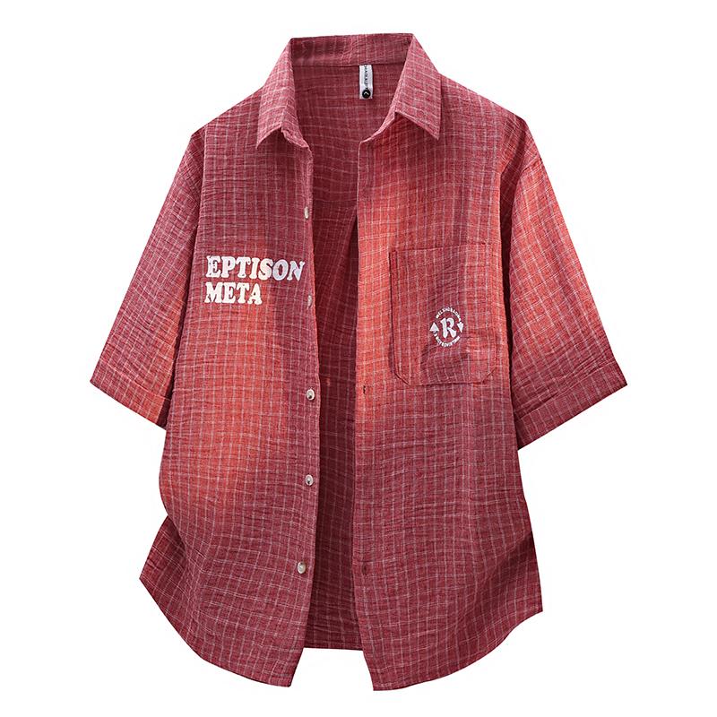 Summer Letter Shirt Short Sleeved Men s Short Sleeved Shirt Jacket XL червоний
Summer Letter Shirt Short Sleeved Men s Short Sleeved Shirt Jacket XL червоний