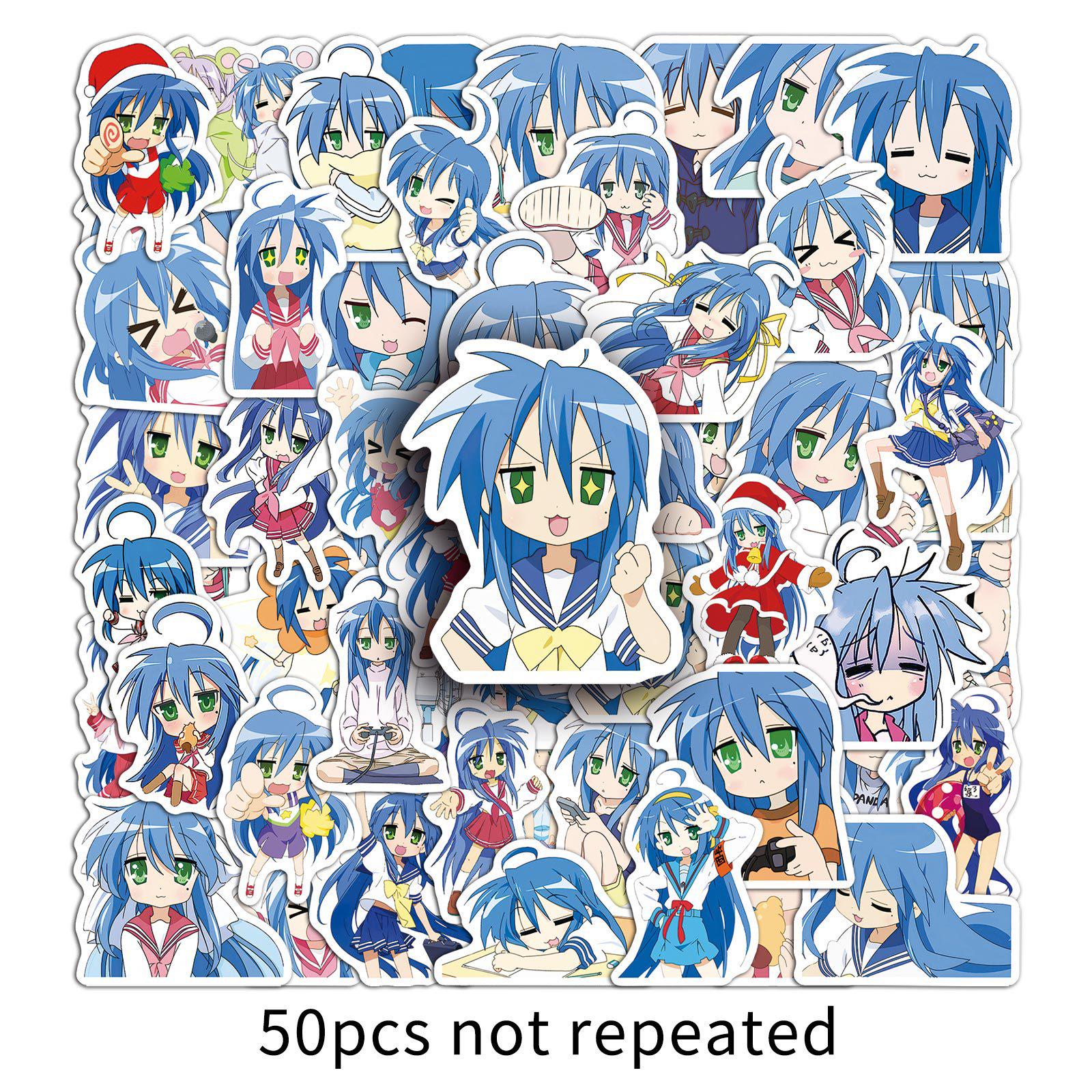 50 Izumi Kashiho Stickers - Lucky Stars, Cute Japanese Anime Characters for Helmet, Computer, and Journal Decoration.
50 Izumi Kashiho Stickers - Lucky Stars, Cute Japanese Anime Characters for Helmet, Computer, and Journal Decoration.