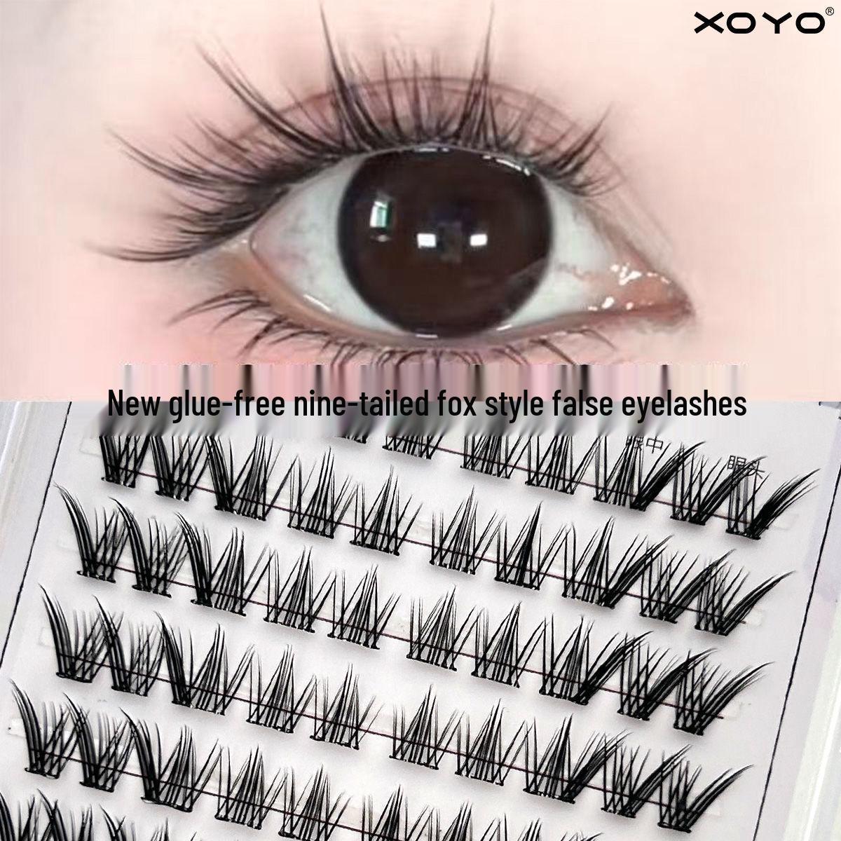 XOYO Nine-Tailed Rabbit No-Glue False Eyelashes: Flying Rabbit Series for Enhanced Eyes and Lengthened Lashes, Ideal for Beginners. Big Eye Effect - 80 Clusters No-Glue
XOYO Nine-Tailed Rabbit No-Glue False Eyelashes: Flying Rabbit Series for Enhanced Eyes and Lengthened Lashes, Ideal for Beginners. Big Eye Effect - 80 Clusters No-Glue