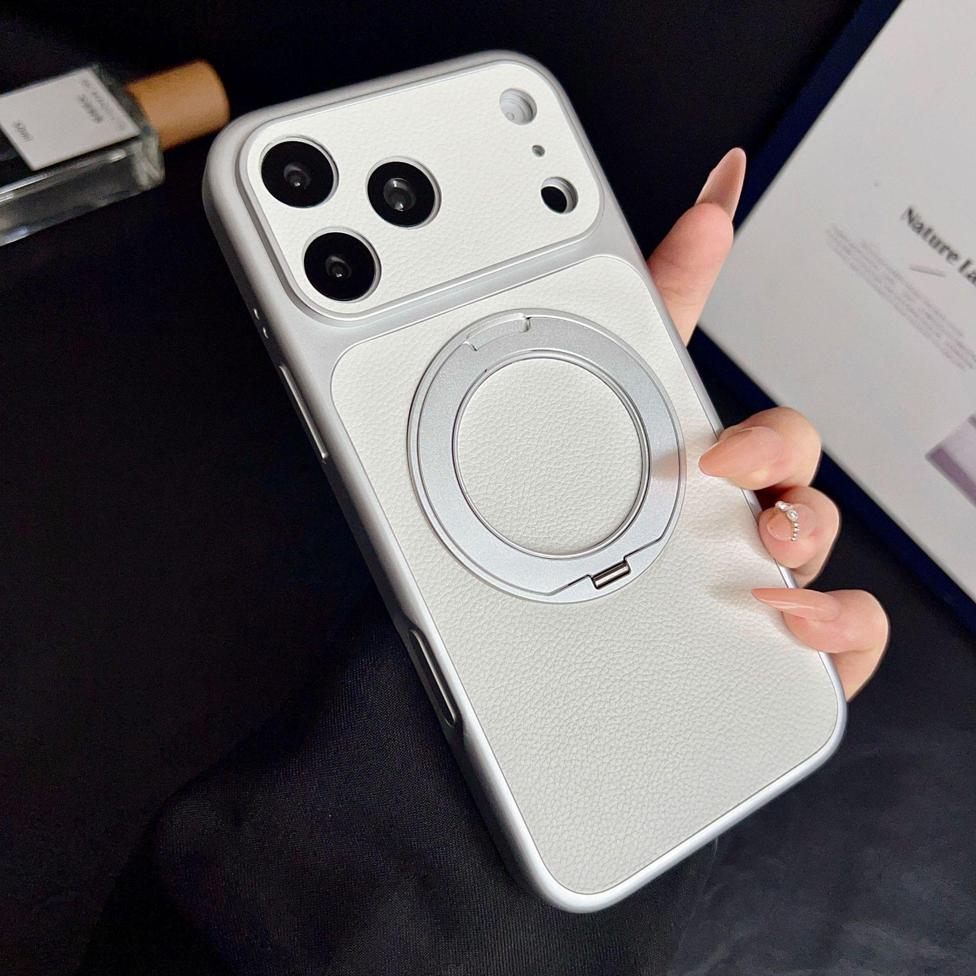 iPhone 17 Pro Lychee Pattern Magnetic Stand Case with 360 Rotation, Leather Texture, Protective Cover. 14
iPhone 17 Pro Lychee Pattern Magnetic Stand Case with 360 Rotation, Leather Texture, Protective Cover. 14