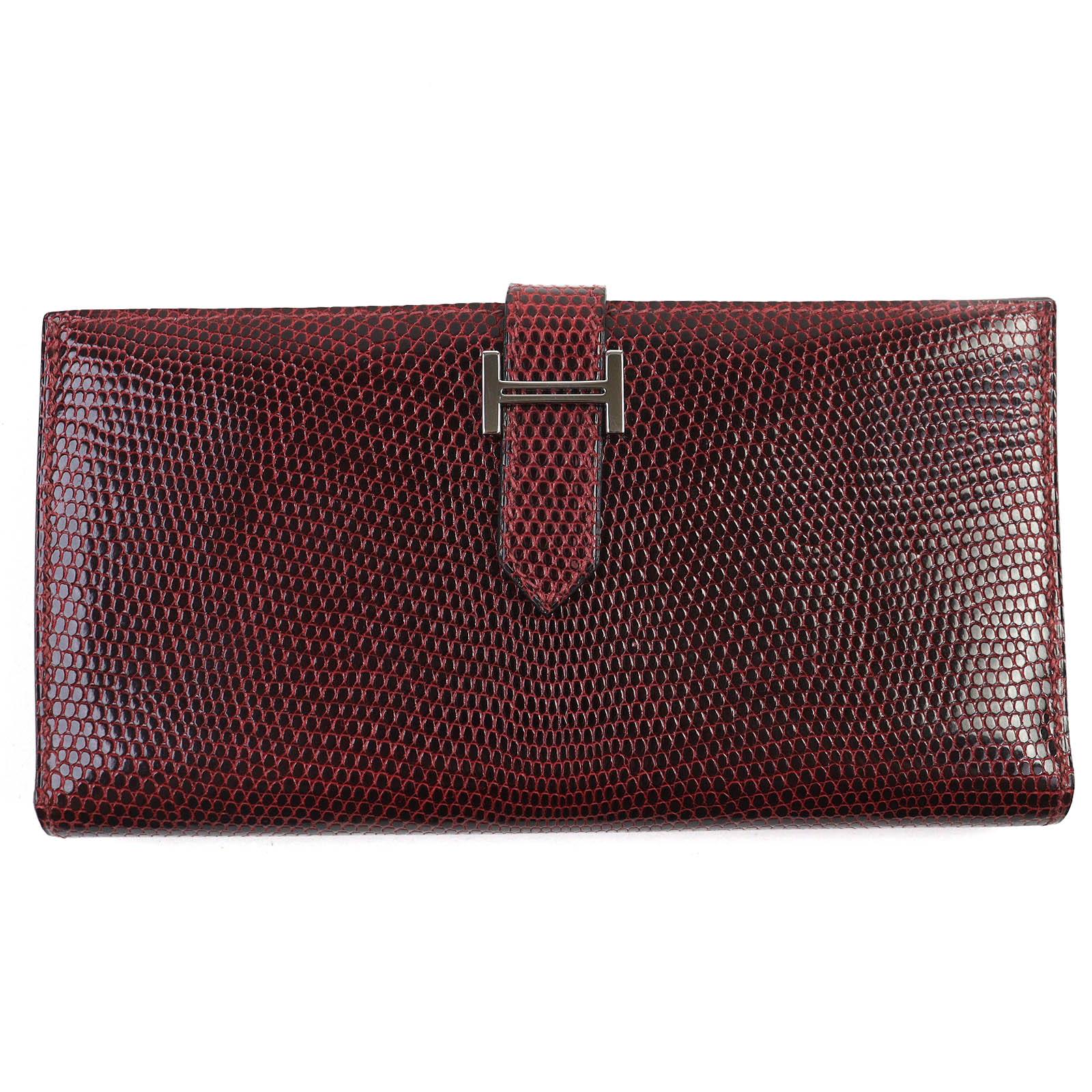 HERMES Purse Baan classic H logo wallet Lizard Women Used
HERMES Purse Baan classic H logo wallet Lizard Women Used