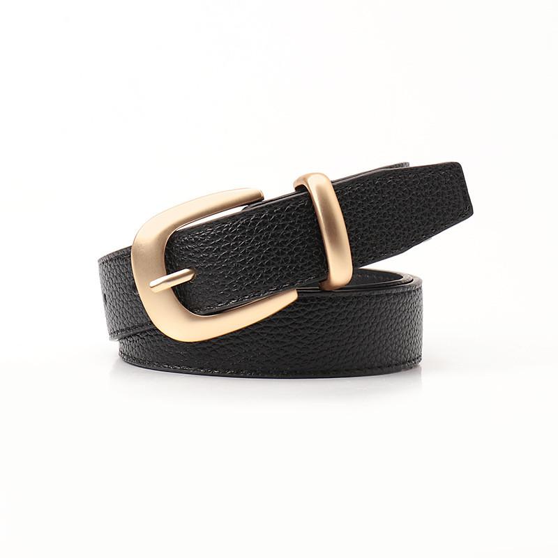 Ladies Faux Leather Belt With Simple Pin Closure For Work
Ladies Faux Leather Belt With Simple Pin Closure For Work