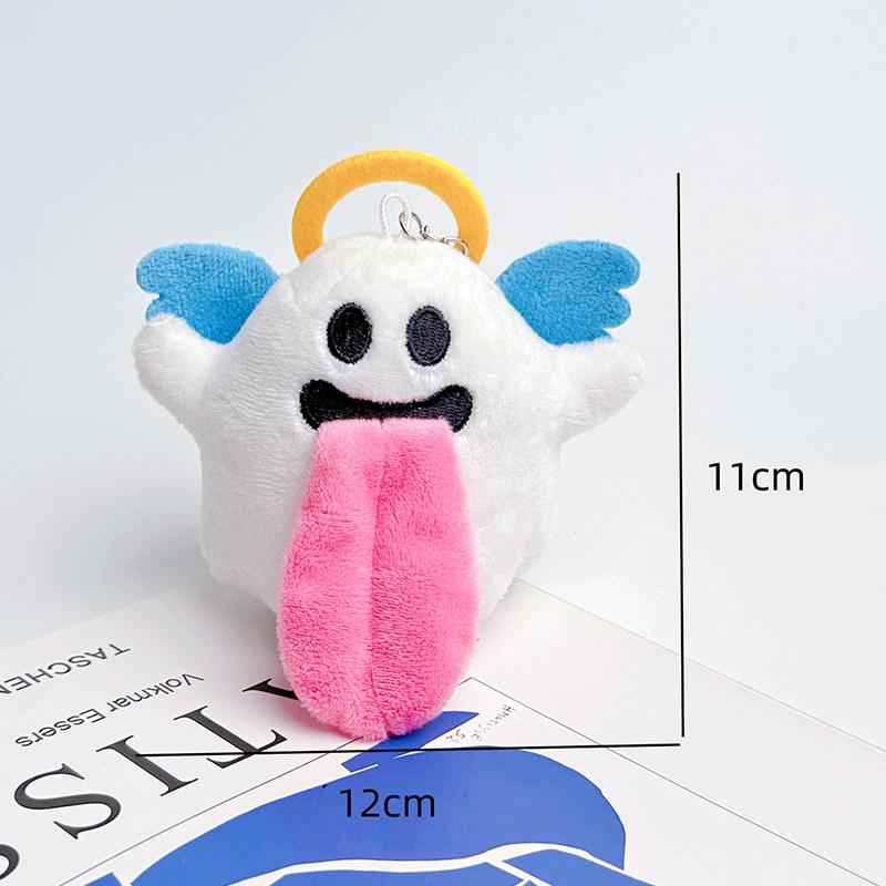 Ghost Plush Pendant Creative Funny Angel And Devil Cartoon Long Tongue Image Keychain Schoolbag Decor Halloween Gifts
Ghost Plush Pendant Creative Funny Angel And Devil Cartoon Long Tongue Image Keychain Schoolbag Decor Halloween Gifts