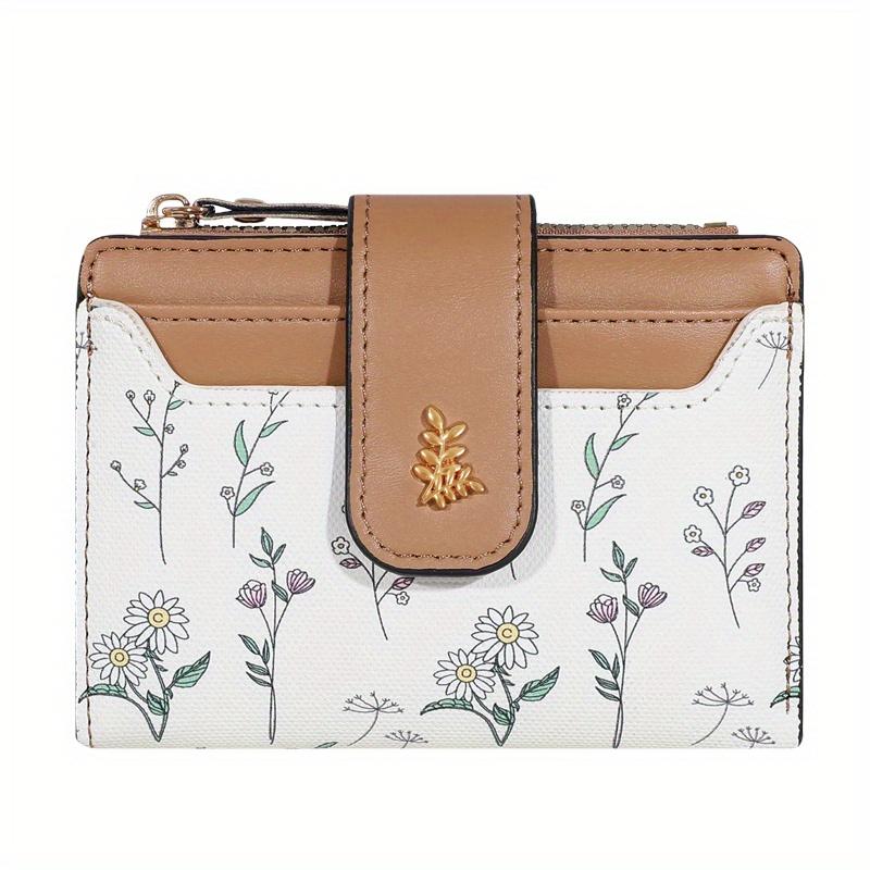 Casual Leaf Pattern Hardware Button Small Bifold Wallet 1pc коричневий
Casual Leaf Pattern Hardware Button Small Bifold Wallet 1pc коричневий