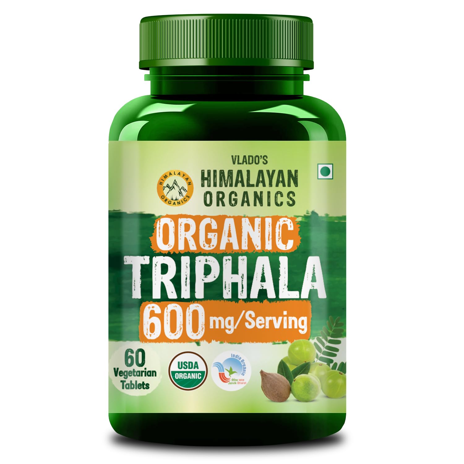 Vlado s Himalayan Organics Triphala Tablets Organic Herbal Digestive Support Supplement Bowel Wellness Formula 60 Tablets
Vlado s Himalayan Organics Triphala Tablets Organic Herbal Digestive Support Supplement Bowel Wellness Formula 60 Tablets
