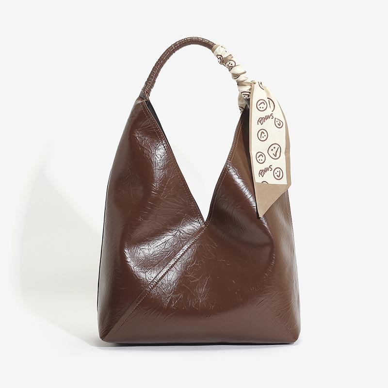 Ретро сумка под мышкой Женская сумка через плечо большой вместимости Для поездок на работу Универсальная сумка для мамы и ребенка Простая и роскошная сумочка