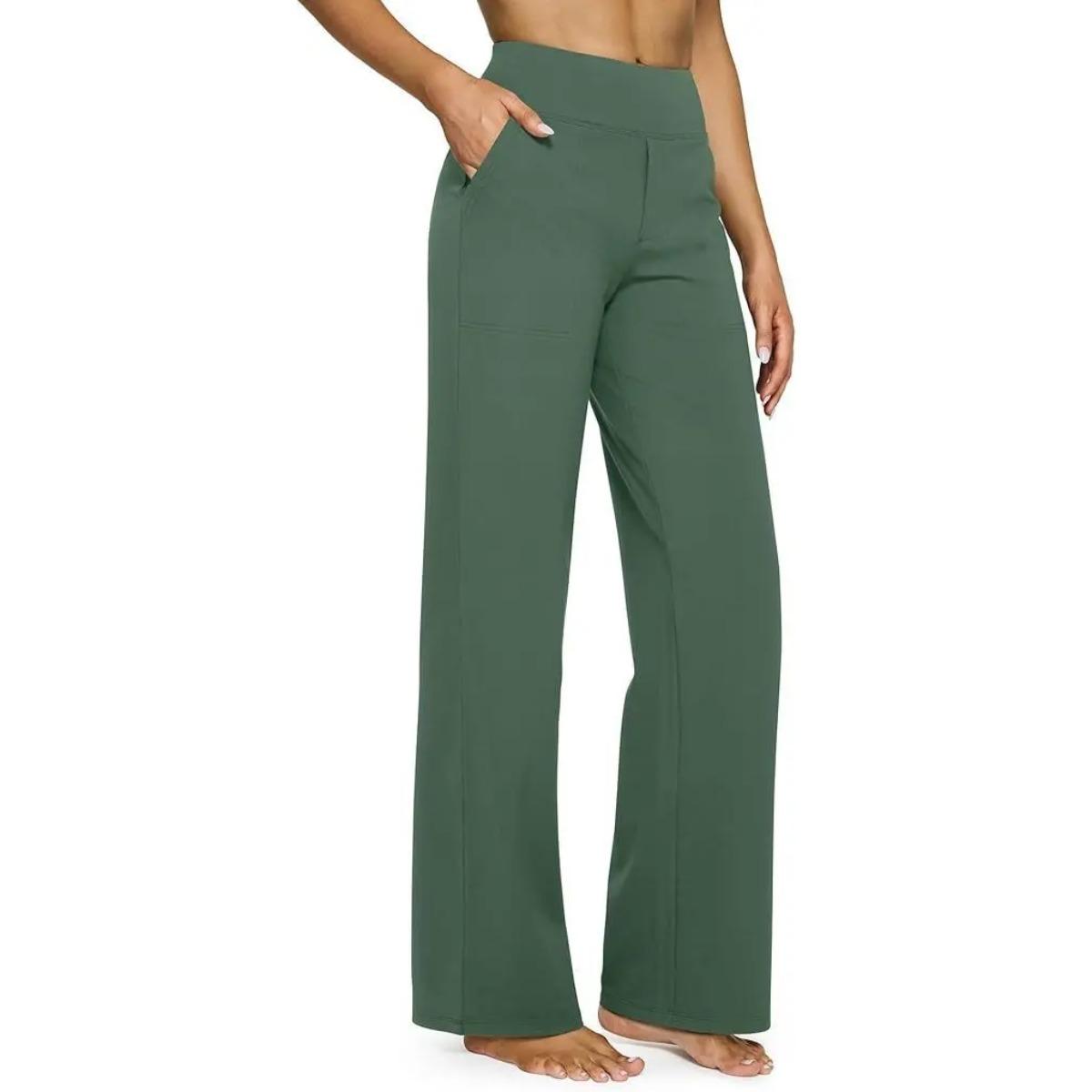 Loose Fit High Waist Yoga Pants Knit Lounge with Pockets for Women XXL зелений
Loose Fit High Waist Yoga Pants Knit Lounge with Pockets for Women XXL зелений
