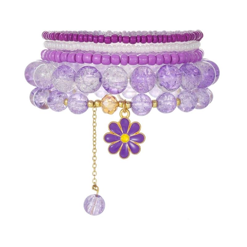 Многослойные эластичные браслеты на запястье, набор браслетов-стретч с кристальными бусинами, ромашками и кисточками, стильные украшения для модных женщин 1
Многослойные эластичные браслеты на запястье, набор браслетов-стретч с кристальными бусинами, ромашками и кисточками, стильные украшения для модных женщин 1