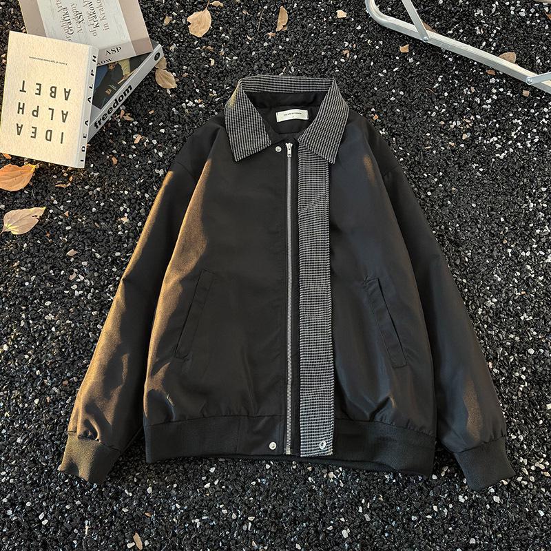 Men s Autumn Black Houndstooth Lapel Bomber Jacket - Old Money Style XXXL чорний
Men s Autumn Black Houndstooth Lapel Bomber Jacket - Old Money Style XXXL чорний