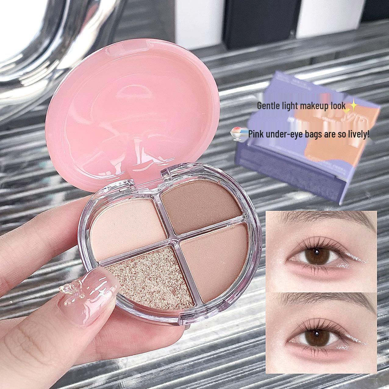 YPYP Dreamy Quad Under-Eye Shadow Palette: Shimmer & Matte, Waterproof, Sweatproof, Smudge-Proof. Easy Application.
YPYP Dreamy Quad Under-Eye Shadow Palette: Shimmer & Matte, Waterproof, Sweatproof, Smudge-Proof. Easy Application.