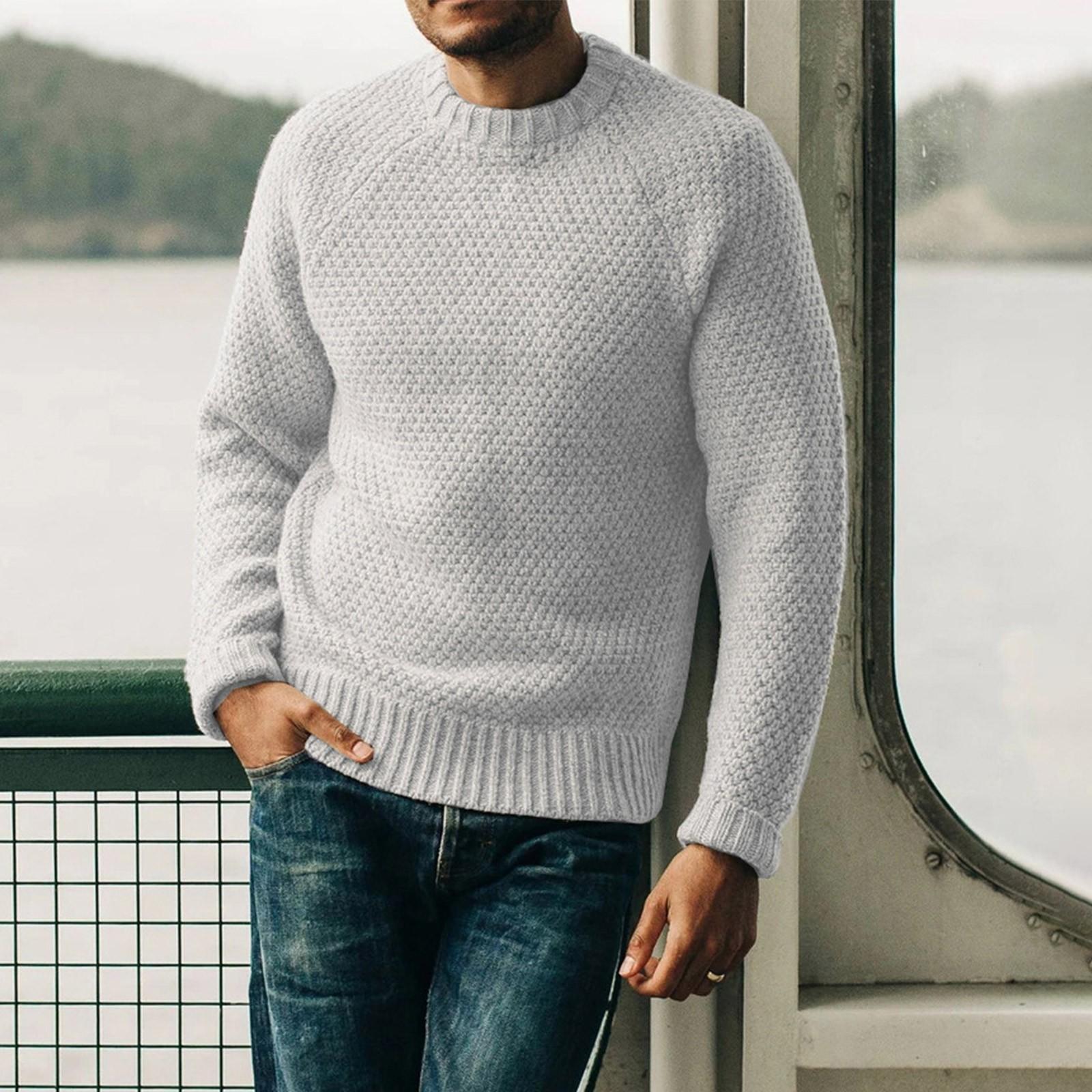 Men s Color Casual Round Neck Pullover Sweater Long Sleeve Knitwear XXL білий
Men s Color Casual Round Neck Pullover Sweater Long Sleeve Knitwear XXL білий