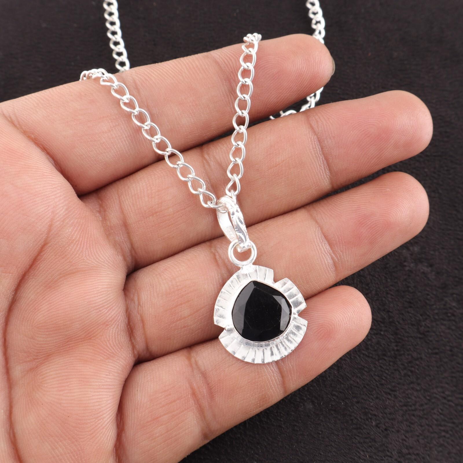 Редкий драгоценный камень Черный оникс Ювелирные изделия из стерлингового серебра 925 пробы Подвеска для подружки невесты 1,15 PP-8-13
Редкий драгоценный камень Черный оникс Ювелирные изделия из стерлингового серебра 925 пробы Подвеска для подружки невесты 1,15 PP-8-13