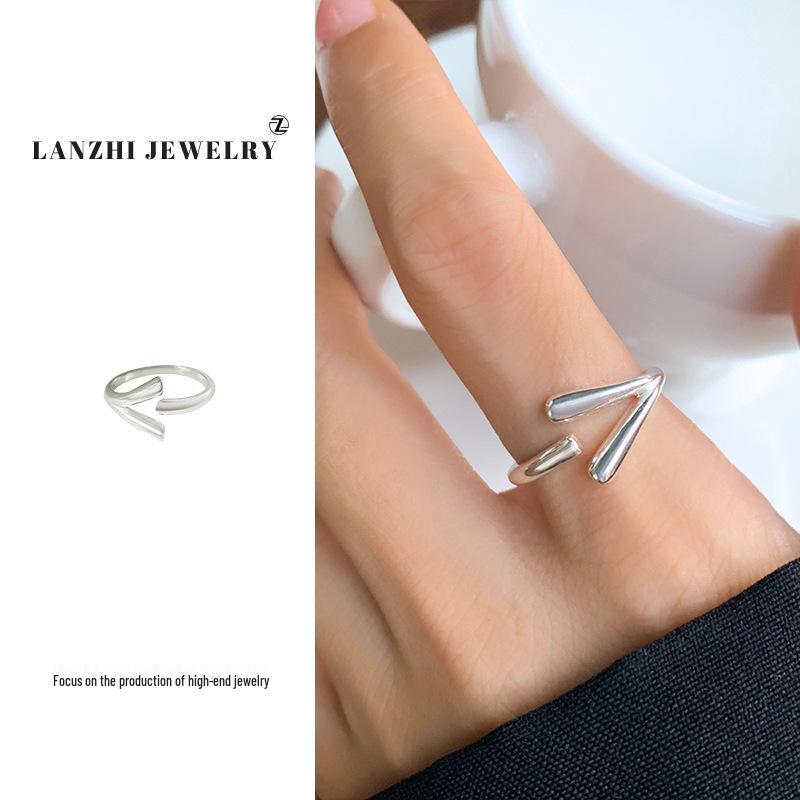 Lan Zhi Кольцо женское открытое из стерлингового серебра 925 пробы - Элегантное, не тускнеющее украшение INS с уникальным дизайном Adjustable Open
Lan Zhi Кольцо женское открытое из стерлингового серебра 925 пробы - Элегантное, не тускнеющее украшение INS с уникальным дизайном Adjustable Open