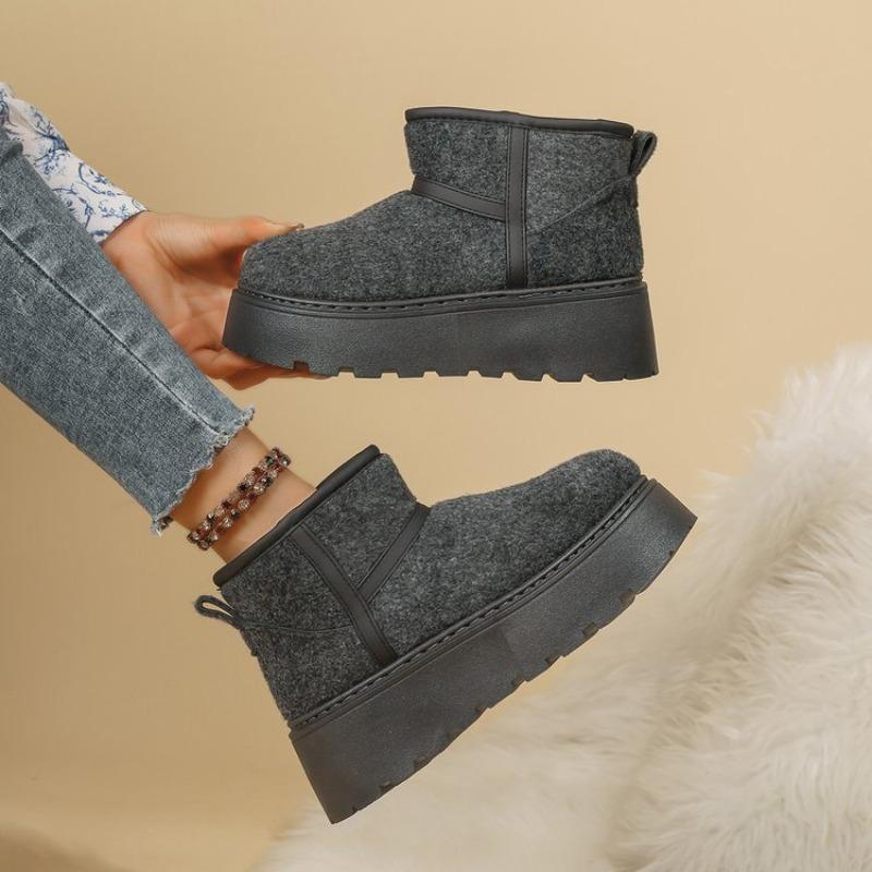 Winter new big head snow boots thick-soled piled thickened bread cotton shoes warm snow boots 36
Winter new big head snow boots thick-soled piled thickened bread cotton shoes warm snow boots 36