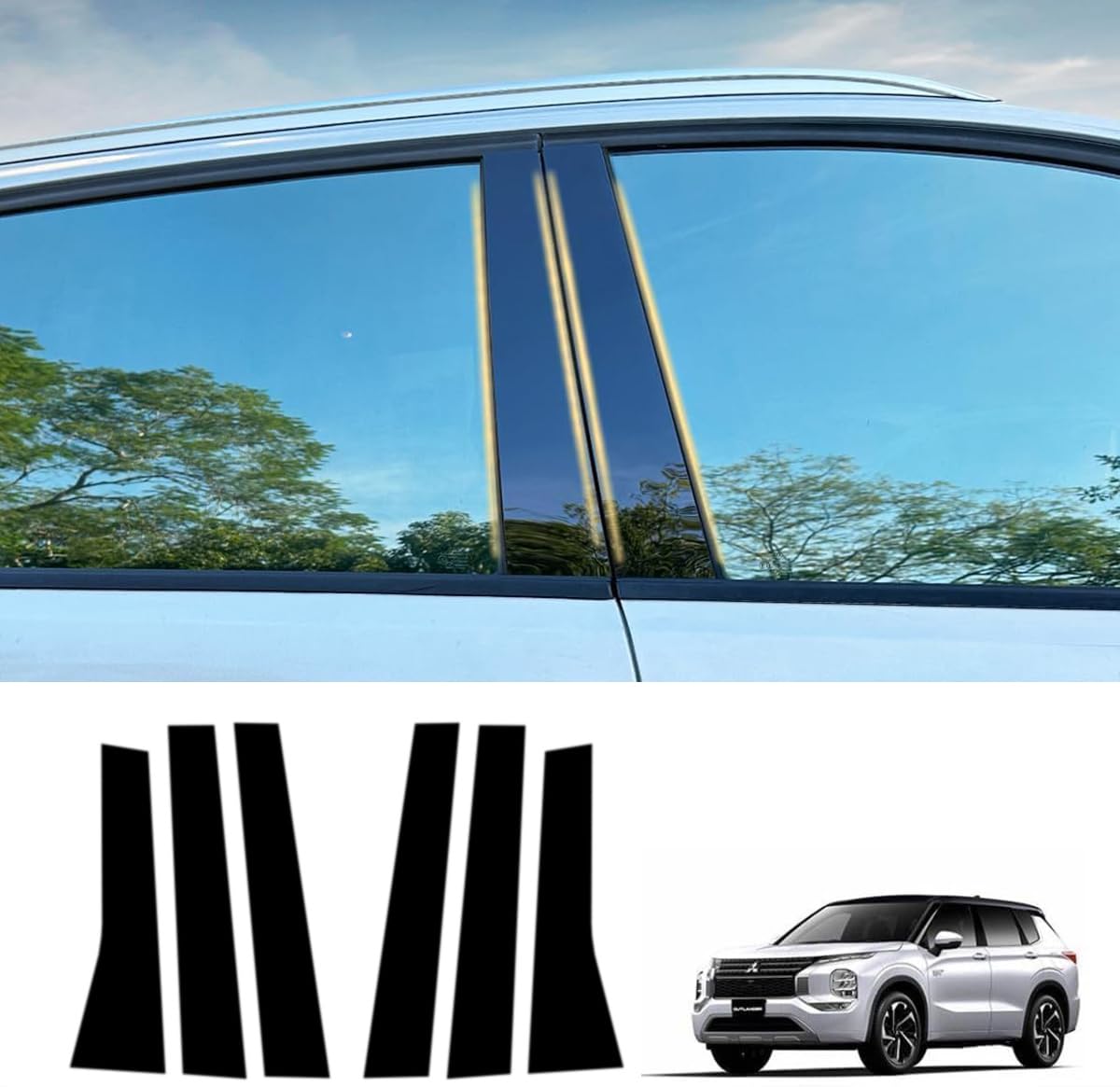 YiluGS Mitsubishi Outlander PHEV GN0W Накладка на стойку 2021 Февраль Специально разработанная накладка Боковой козырек установить нельзя Комплект защитных накладок чёрный
YiluGS Mitsubishi Outlander PHEV GN0W Накладка на стойку 2021 Февраль Специально разработанная накладка Боковой козырек установить нельзя Комплект защитных накладок чёрный