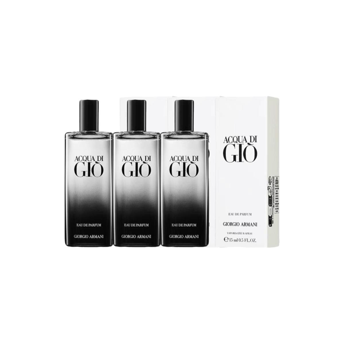 Giorgio Armani Acqua Di Giò Туалетна вода, дорожній розмір 15 мл 15ml*3
Giorgio Armani Acqua Di Giò Туалетна вода, дорожній розмір 15 мл 15ml*3