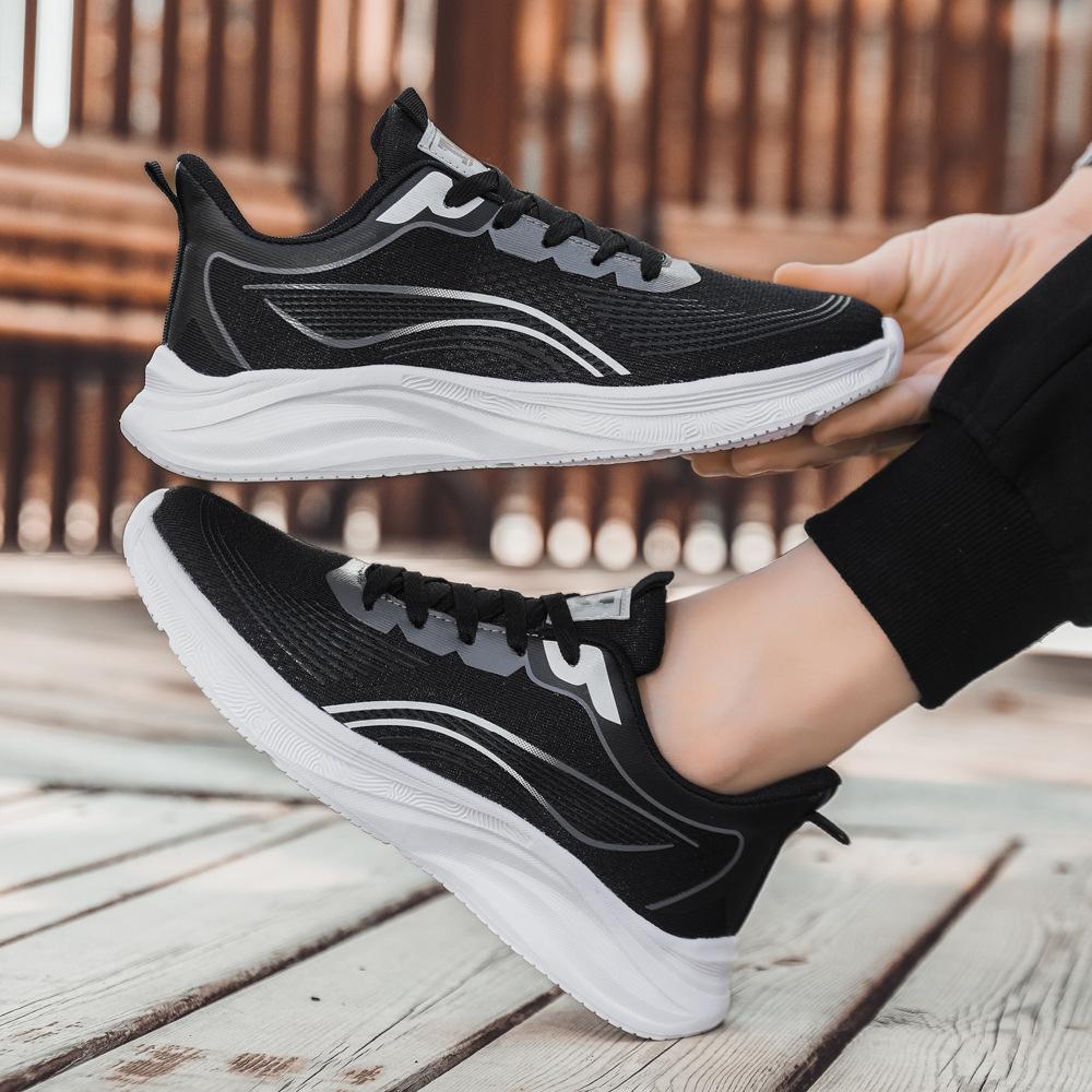 Men s shoes daily running sports shoes breathable lace-up mesh shoes lightweight versatile casual shoes student 39 чорний
Men s shoes daily running sports shoes breathable lace-up mesh shoes lightweight versatile casual shoes student 39 чорний