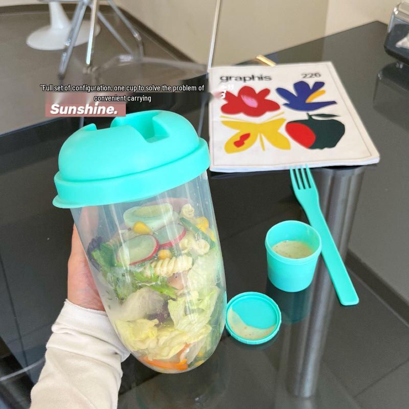 Xiaohongshu Portable Breakfast Salad Mason Cup with Spoon and Fork Lid - Perfect for Yogurt or Milk Mint Green
Xiaohongshu Portable Breakfast Salad Mason Cup with Spoon and Fork Lid - Perfect for Yogurt or Milk Mint Green