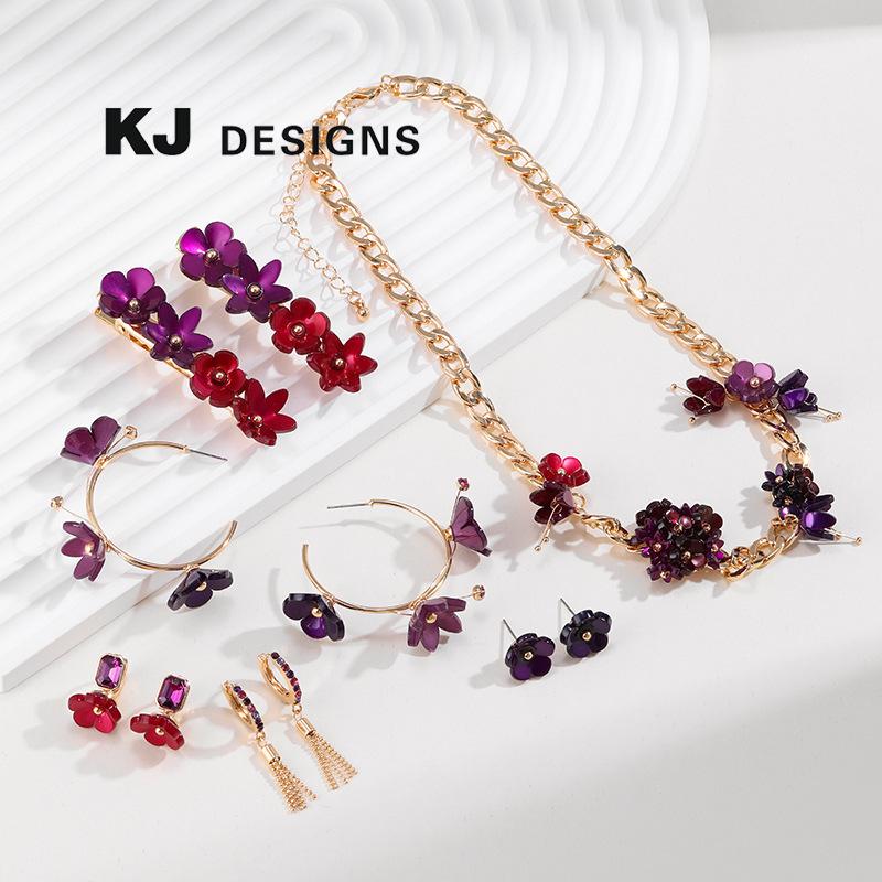 Kenjie Acrylic Flower Spring Necklace & Versatile Earrings Set for Women - Trendy Original Design
Kenjie Acrylic Flower Spring Necklace & Versatile Earrings Set for Women - Trendy Original Design