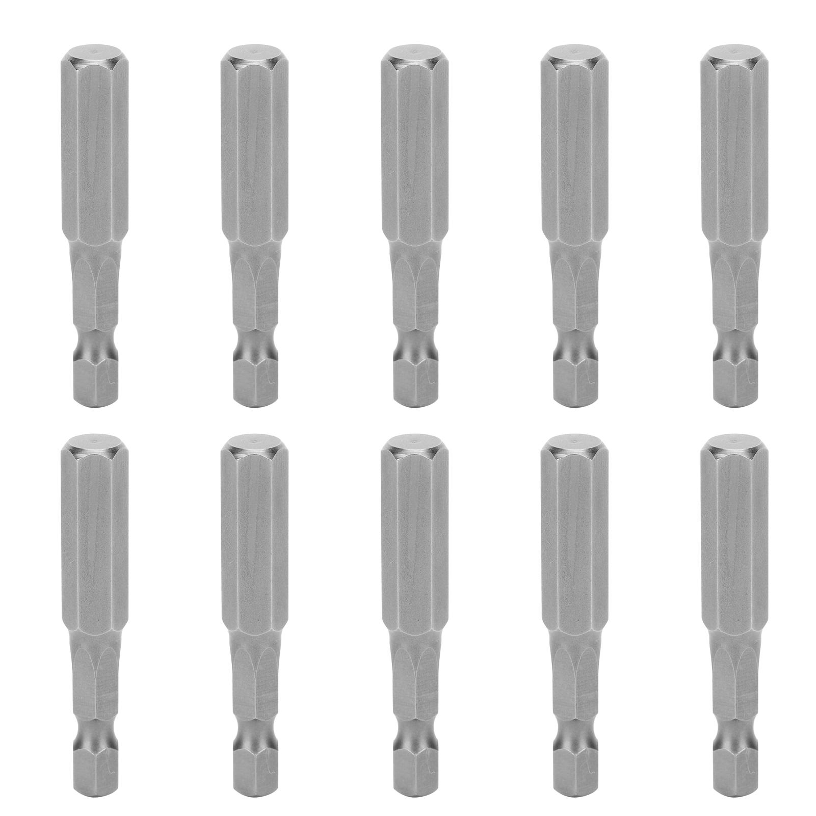 10Pcs Electric Screwdriver Bits Hardened Hex Socket Magnetic S2 Alloy Steel 8mm 50mm
10Pcs Electric Screwdriver Bits Hardened Hex Socket Magnetic S2 Alloy Steel 8mm 50mm