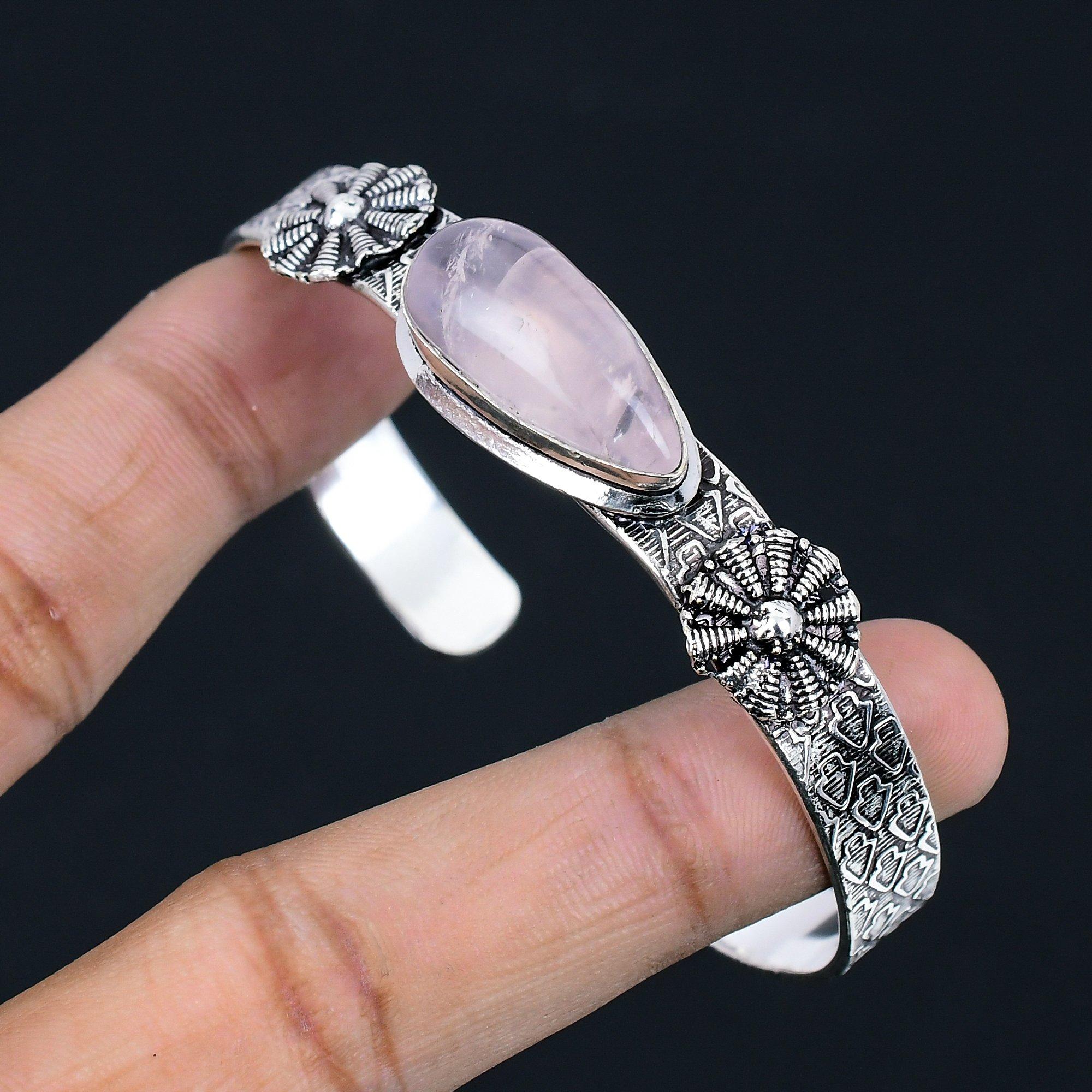 Daughters Day Sale Rose Quartz Gemstone Sister Bangle Bracelet Sterling Silver Adjustable
Daughters Day Sale Rose Quartz Gemstone Sister Bangle Bracelet Sterling Silver Adjustable