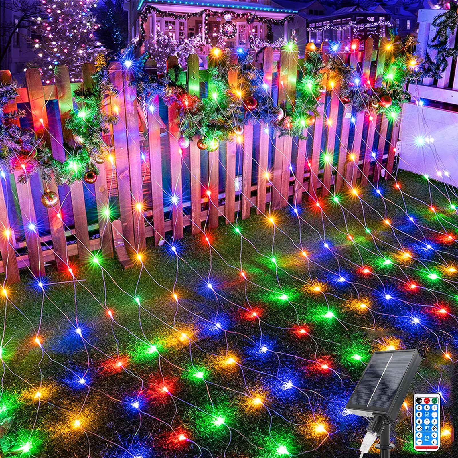 Solar Net Light Outdoor Solar Powered Waterproof Mesh Light for Bushes Fairy String Light for Tree Patio Garden Christmas Decor 150x150cm 96 leds разноцветный
Solar Net Light Outdoor Solar Powered Waterproof Mesh Light for Bushes Fairy String Light for Tree Patio Garden Christmas Decor 150x150cm 96 leds разноцветный