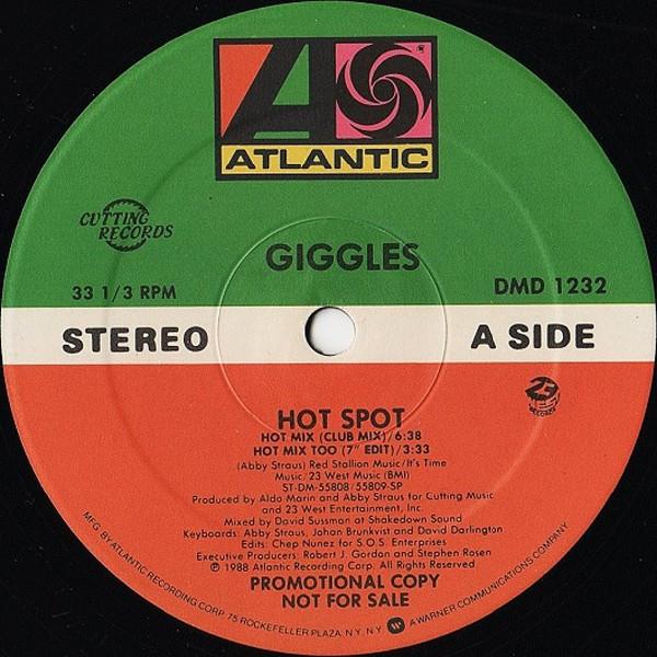 12inch Record GIGGLES Hot Spot DMD1232 ATLANTIC 1988 US Dance Electronica Used
12inch Record GIGGLES Hot Spot DMD1232 ATLANTIC 1988 US Dance Electronica Used
